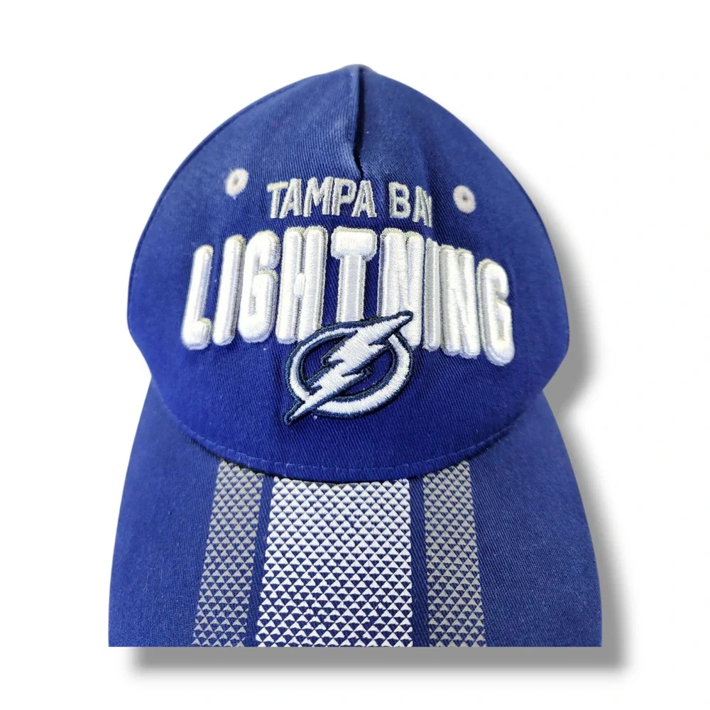 Tampa Bay Lightning NHL Authentic Snap Back Blue Hockey Hat Cap Youth Kids‎